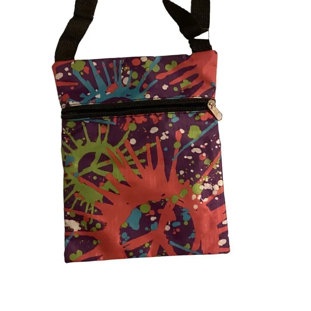 Nylon Zipper Bag Peace Design
